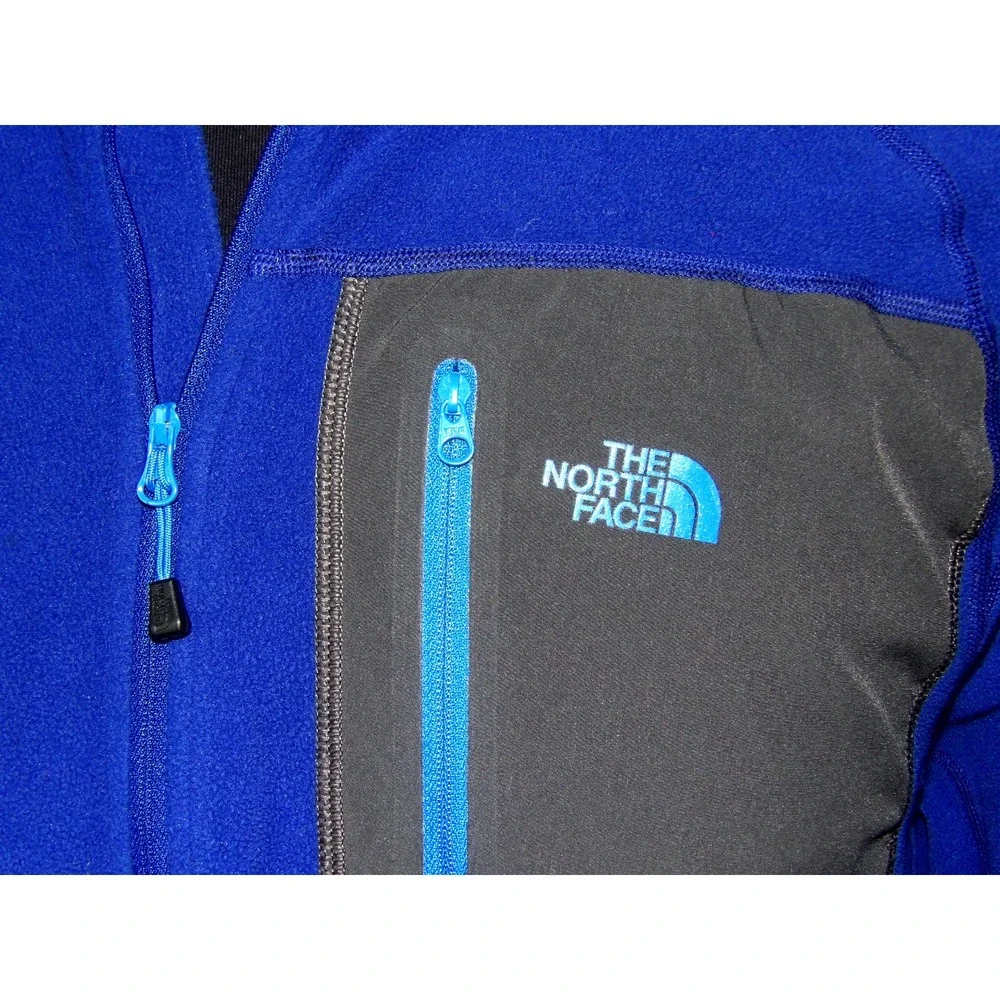 The North Face Blue Light Weight 1/4 Zip Pull Over Fleece Jacket Men's XL